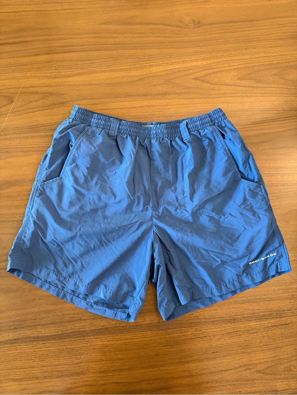 Columbia PFG Omni-Shade Men’s Swim Trunks | Size Medium | 6” Inseam | Navy Blue